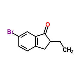 6-Bromo-2-ethyl-1-indanone Structure