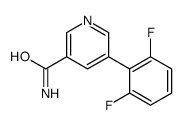 5-(2,6-difluorophenyl)pyridine-3-carboxamide结构式