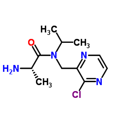 N-[(3-Chloro-2-pyrazinyl)methyl]-N-isopropyl-L-alaninamide结构式