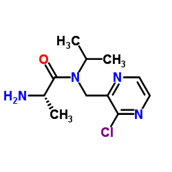 N-[(3-Chloro-2-pyrazinyl)methyl]-N-isopropyl-L-alaninamide Structure