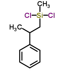 Dichloro(methyl)(2-phenylpropyl)silane structure