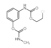 Carbanilic acid,m-hydroxy-, 2-chloroethyl ester, methylcarbamate (ester) (8CI) structure