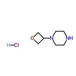 1-(3-Oxetanyl)piperazine hydrochloride (1:1)结构式