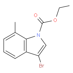 Ethyl 3-BroMo-7-Methylindole-1-carboxylate Structure