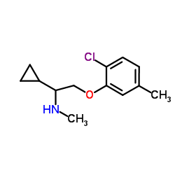 2-(2-chloro-5-methyl-phenoxy)-1-cyclopropyl-N-methyl-ethanamine Structure