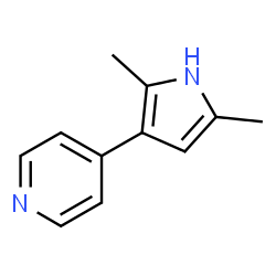 4-(2,5-Dimethyl-1H-pyrrol-3-yl)pyridine结构式