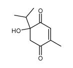 2-hydroxy-2-isopropyl-5-methylcyclohex-5-ene-1,4-dione结构式