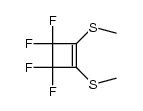 1,2-Bis-methylmercapto-3,3,4,4-tetrafluorcyclobuten结构式
