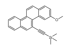 3-methoxy-5-(trimethylsilylethynyl)chrysene结构式