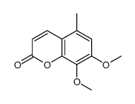 7,8-dimethoxy-5-methylchromen-2-one Structure