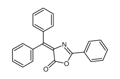 4-benzhydrylidene-2-phenyl-1,3-oxazol-5-one结构式