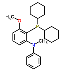 2-(Dicyclohexylphosphino)-3-methoxy-N-methyl-N-phenylaniline structure