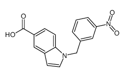 1-[(3-nitrophenyl)methyl]indole-5-carboxylic acid Structure