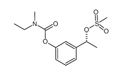 (R)-1-(3-((ethyl(methyl)carbamoyl)oxy)phenyl)ethyl methanesulfonate结构式