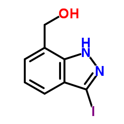 (3-Iodo-1H-indazol-7-yl)methanol结构式