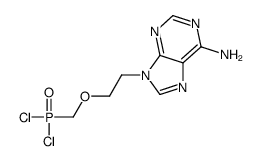 9-[2-(dichlorophosphorylmethoxy)ethyl]purin-6-amine Structure