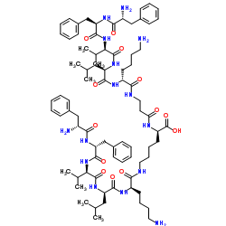 ent-[Amyloid β-Protein (20-16)]-β-Ala-D-Lys(ent-[Amyloid β-Protein (16-20)]) trifluoroacetate salt Structure