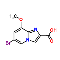 6-Bromo-8-methoxyimidazo[1,2-a]pyridine-2-carboxylic acid Structure