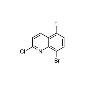 8-溴-2-氯-5-氟喹啉结构式