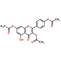 Kaempferol 3,4,7-triacetate Structure