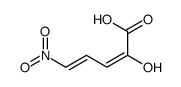 2-hydroxy-5-nitropenta-2,4-dienoic acid结构式