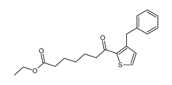 ethyl 7-(3-benzylthiophen-2-yl)-7-oxoheptanoate Structure