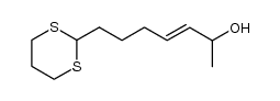 (+/-)-(E)-7-(1,3-dithian-2-yl)-3-hepten-2-ol结构式