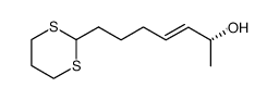 (R)-(E)-7-(1,3-dithian-2-yl)-3-hepten-2-ol结构式
