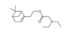 2-[(5R)-6,6-dimethyl-4-bicyclo[3.1.1]hept-3-enyl]ethyl 2-(diethylamino)acetate结构式