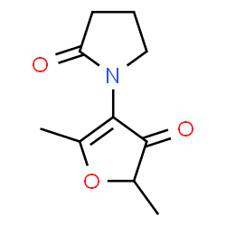 2-Pyrrolidinone,1-(4,5-dihydro-2,5-dimethyl-4-oxo-3-furanyl)-结构式