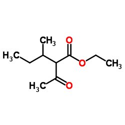 Ethyl 2-acetyl-3-methylpentanoate Structure