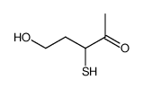 2-Pentanone, 5-hydroxy-3-mercapto- (6CI,7CI,9CI) Structure