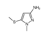 1-Methyl-5-(Methylthio)-1H-Pyrazol-3-Amine Structure