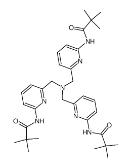 tris(((6-pivaloylamido)-2-pyridyl)methyl)amine Structure