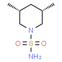 1-Piperidinesulfonamide,3,5-dimethyl-,cis-(8CI) structure