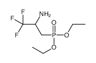 3-diethoxyphosphoryl-1,1,1-trifluoropropan-2-amine Structure