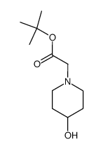 (4-hydroxy-piperidin-1-yl)-acetic acid tert-butyl ester Structure
