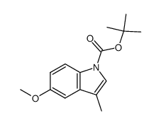 tert-butyl 5-methoxy-3-methyl-1H-indole-1-carboxylate Structure