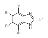 2,4,5,6,7-五溴-1H-苯并咪唑结构式