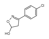 3-(4-chlorophenyl)-5-hydroxy-4,5-dihydroisoxazole Structure
