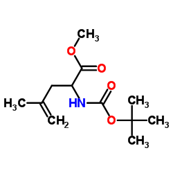 methyl 2-tert-butoxycarbonylamino-4-methylpent-4-enoate Structure