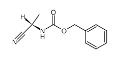 (S)-benzyl 1-cyanoethylcarbamate结构式