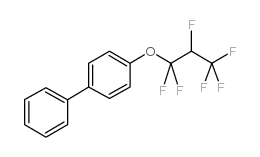 4-(1,1,2,3,3,3-六氟丙氧基)-联苯结构式