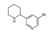 3-溴-5-(哌啶-2-基)吡啶结构式