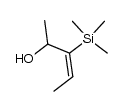 (E)-3-(trimethylsilyl)pent-3-en-2-ol结构式