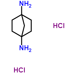 bicyclo[2.2.1]heptane-1,4-diamine dihydrochloride结构式