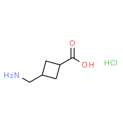 3-(aminomethyl)cyclobutane-1-carboxylic acid hydrochloride Structure