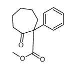 methyl 2-oxo-1-phenylcycloheptane-1-carboxylate结构式