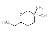6-ethyl-3,3-dimethyl-1,3-oxasilinane Structure