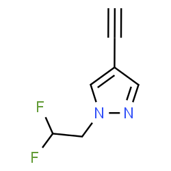 1-(2,2-Difluoroethyl)-4-ethynyl-1H-pyrazole Structure